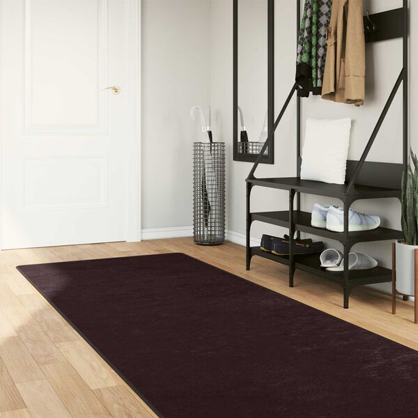 vidaXL Rug Runner MARSA Anthracite 300 x 100 cm Polyester and PVC