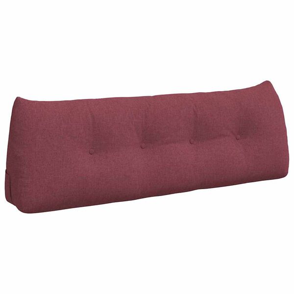 vidaXL Back Pillow Wine Red 140 x 24 x 50 cm Fabric