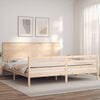 vidaXL Bed Frame without Mattress 200x200 cm Solid Wood