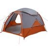 vidaXL Dome Tent with Removable Rainfly Grey and Orange 4-Person