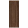 vidaXL Bookcase Stackable Brown Oak 30x30x80 cm Engineered Wood