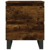 vidaXL Bedside Cabinets 2 pcs Smoked Oak 40x35x50 cm Engineered Wood