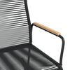 vidaXL Garden Rocking Chair Black 59x79.5x104 cm PVC Rattan