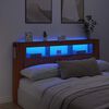vidaXL LED Headboard Artisan Oak 180x18.5x103.5 cm Engineered Wood