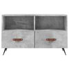vidaXL TV Cabinet Concrete Grey 80x36x50 cm Engineered Wood