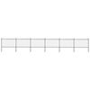 vidaXL Garden Fence with Hoop Top Steel 1005x120 cm Black