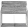 vidaXL Kids Bookshelf Grey Sonoma 72.5 x 29.5 x 69 cm Engineered Wood