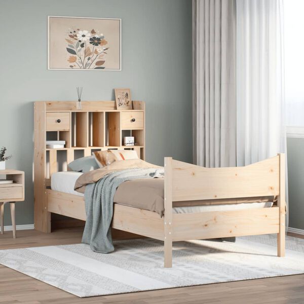 vidaXL Bed Frame without Mattress 90x200 cm Solid Wood Pine