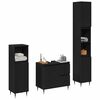 vidaXL Bathroom Furniture Set 3 pcs Black Oak 30 x 30 x 190 cm