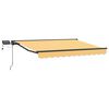 vidaXL Manual Awning Frame with LEDs Sand 3.5 x 2.5 m