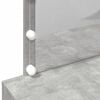 vidaXL Dressing Table with LED Concrete Grey 100x40x120 cm