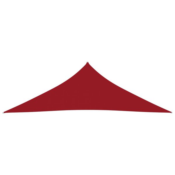 vidaXL Sunshade Sail Oxford Fabric Triangular 4x4x5.8 m Red