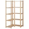 vidaXL 5-Tier Storage Corner Rack 82,5x82,5x170 cm Solid Pinewood