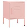 vidaXL Nightstand Pink 35x35x51 cm Steel