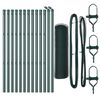 vidaXL Hexagonal Fence Ground Fix 25 x 0.8 m PVC-Coated Steel Green