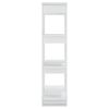 vidaXL Book Cabinet/Room Divider White 80x30x123.5 cm