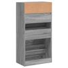 vidaXL Shoe Cabinet Grey Sonoma 60x34x116 Engineered Wood