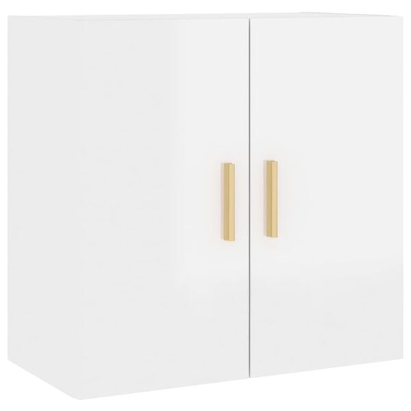 vidaXL Wall Cabinet High Gloss White 60x30x60 cm Engineered Wood