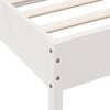 vidaXL Bed Frame without Mattress White 140x190 cm Solid Wood Pine