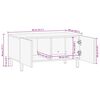 vidaXL Coffee Table Brown 80x50x40 cm Solid Wood Mango