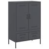 vidaXL Highboard Anthracite 68x39x101.5 cm Steel