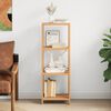 vidaXL 4-Tier Shelf 40x30x112 cm Solid Wood Oak
