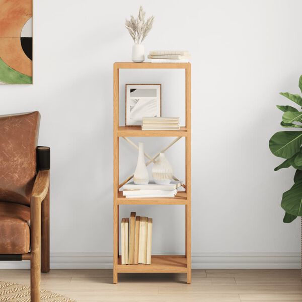 vidaXL 4-Tier Shelf 40x30x112 cm Solid Wood Oak