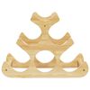 vidaXL Wine Rack for 6 Bottles 35x18x25.5 cm Bamboo