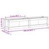 vidaXL Garden Planter White 150x31x31 cm Solid Wood Pine