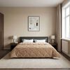 vidaXL Summer Duvet Taupe 220 x 260 cm Microfiber and Teddy fleece