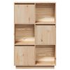 vidaXL Highboard 74x35x117 cm Solid Wood Pine