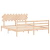 vidaXL Bed Frame without Mattress Super King Size Solid Wood