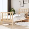 vidaXL Bed Frame without Mattress Small Single Solid Wood