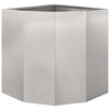 vidaXL Corner Planter Silver 45 x 45 x 50 cm Stainless steel