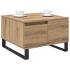 vidaXL Coffee Table Artisan Oak 55 x 55 x 36.5 cm Engineered Wood
