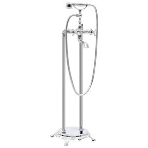 vidaXL Freestanding Bathtub Faucet Stainless Steel 99.5 cm Silver