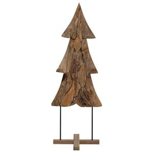 vidaXL Christmas Tree Brown 90 cm Solid Teak Wood