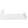 vidaXL Floating Shelf Wall-mounted 4 pcs White 40 x 9 x 2.5 cm Steel