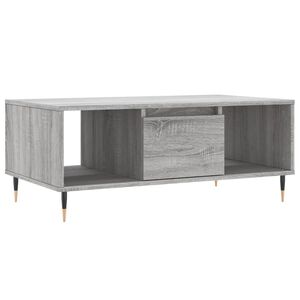 vidaXL Coffee Table Grey Sonoma 90x50x36.5 cm Engineered Wood