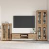 vidaXL TV Cabinet Set with Drawer FLORIN Artisan Oak Engineered Wood