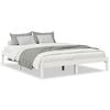 vidaXL Extra Long Bed Frame without Mattress White 140x210 cm