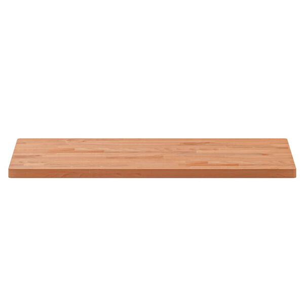 vidaXL Table Top 80x40x2.5 cm Rectangular Solid Wood Beech
