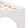 vidaXL Bed Frame White 150 x 200 cm Solid Pine Wood
