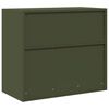 vidaXL Storage Cabinet Olive Green 80 x 40 x 70 cm Steel