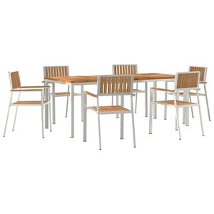 vidaXL Outdoor Dining Set 7 pcs 200 x 90 x 75 cm