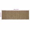 vidaXL Area Rugs Rectangular Grey 80 x 300 cm Jute