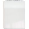 vidaXL Wall-mounted Bedside Cabinet High Gloss White 50x36x47 cm