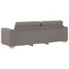 vidaXL Sofa 3 pcs Taupe Fabric