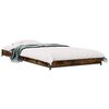 vidaXL Bed Frame Smoked Oak 80 x 200 cm Engineered Wood