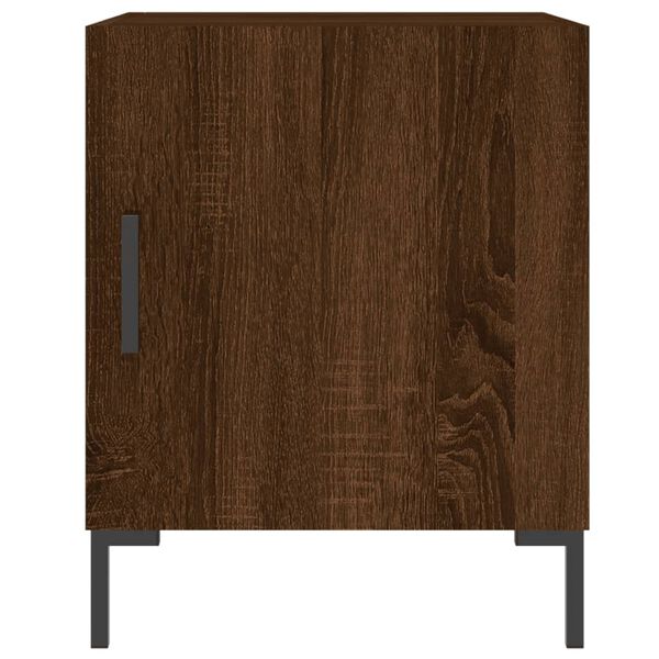 vidaXL Bedside Cabinets 2 pcs Brown Oak 40x40x50 cm Engineered Wood